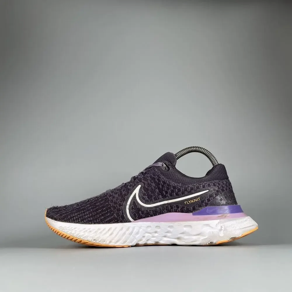Nike React Infinity Run Flyknit 3 Women’s 8.5 Cave Purple Orange Running Sneaker